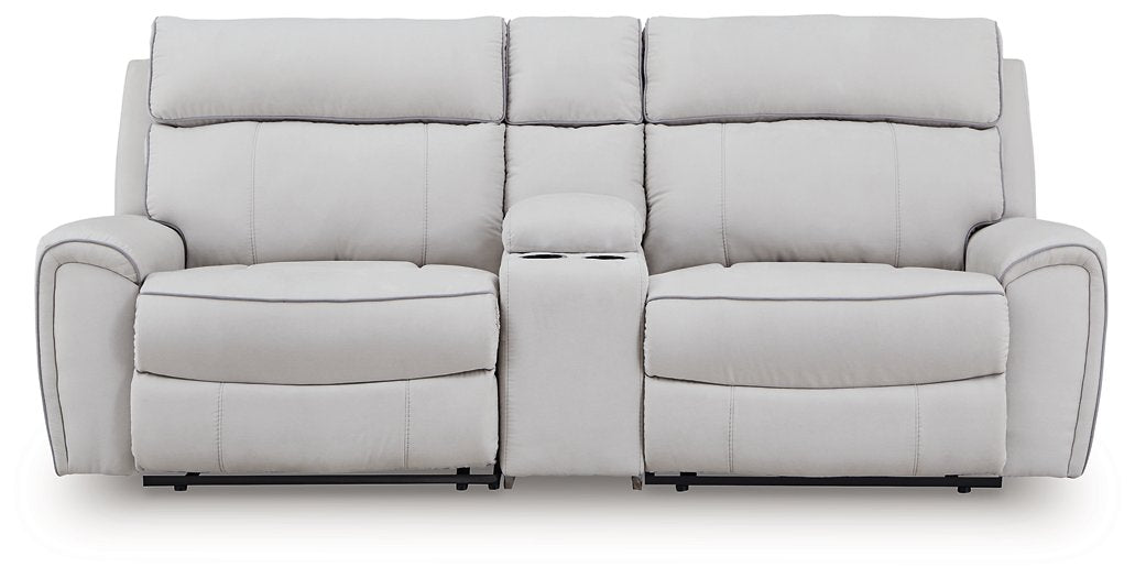 Social Pointe Power Reclining Sectional - Ideal Furniture (Fresno,CA)