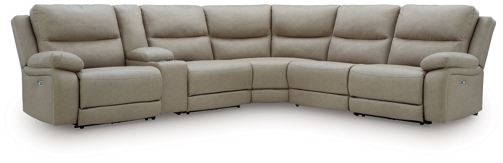 Narwhal Place Reclining Sectional with Storage Console - Ideal Furniture (Fresno,CA)