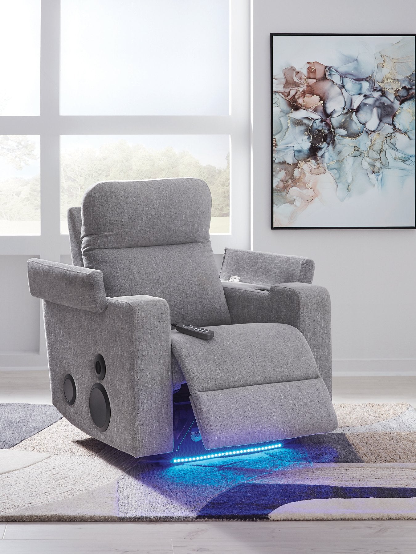 Pineland Power Glider Recliner with Audio System - Ideal Furniture (Fresno,CA)