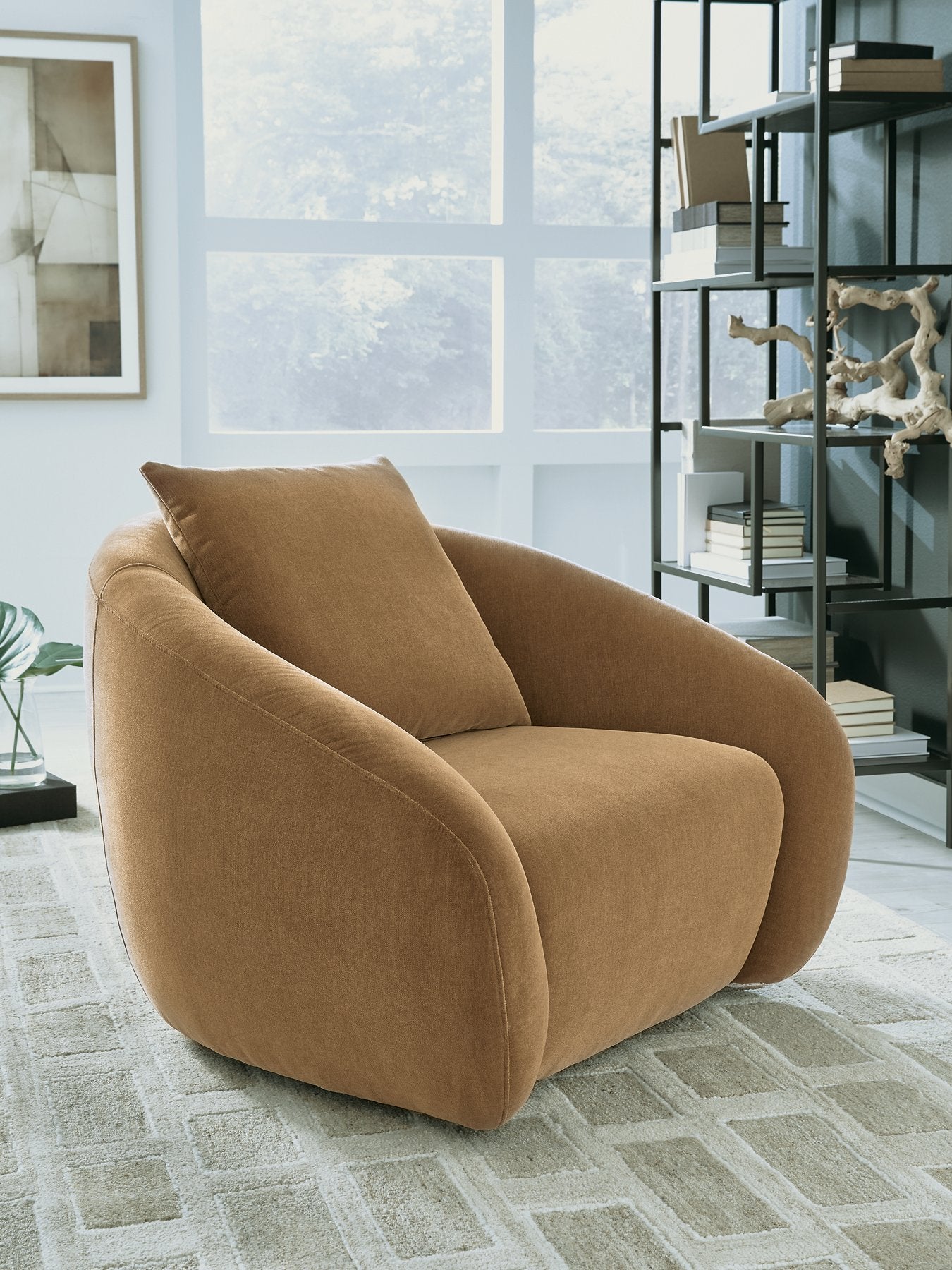 Yahya Swivel Accent Chair - Ideal Furniture (Fresno,CA)