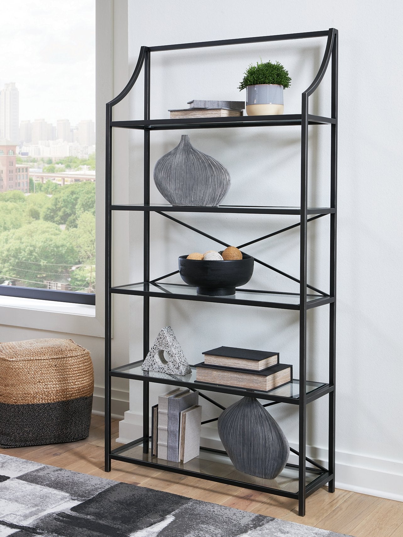 Dakerwell 72" Bookcase - Ideal Furniture (Fresno,CA)