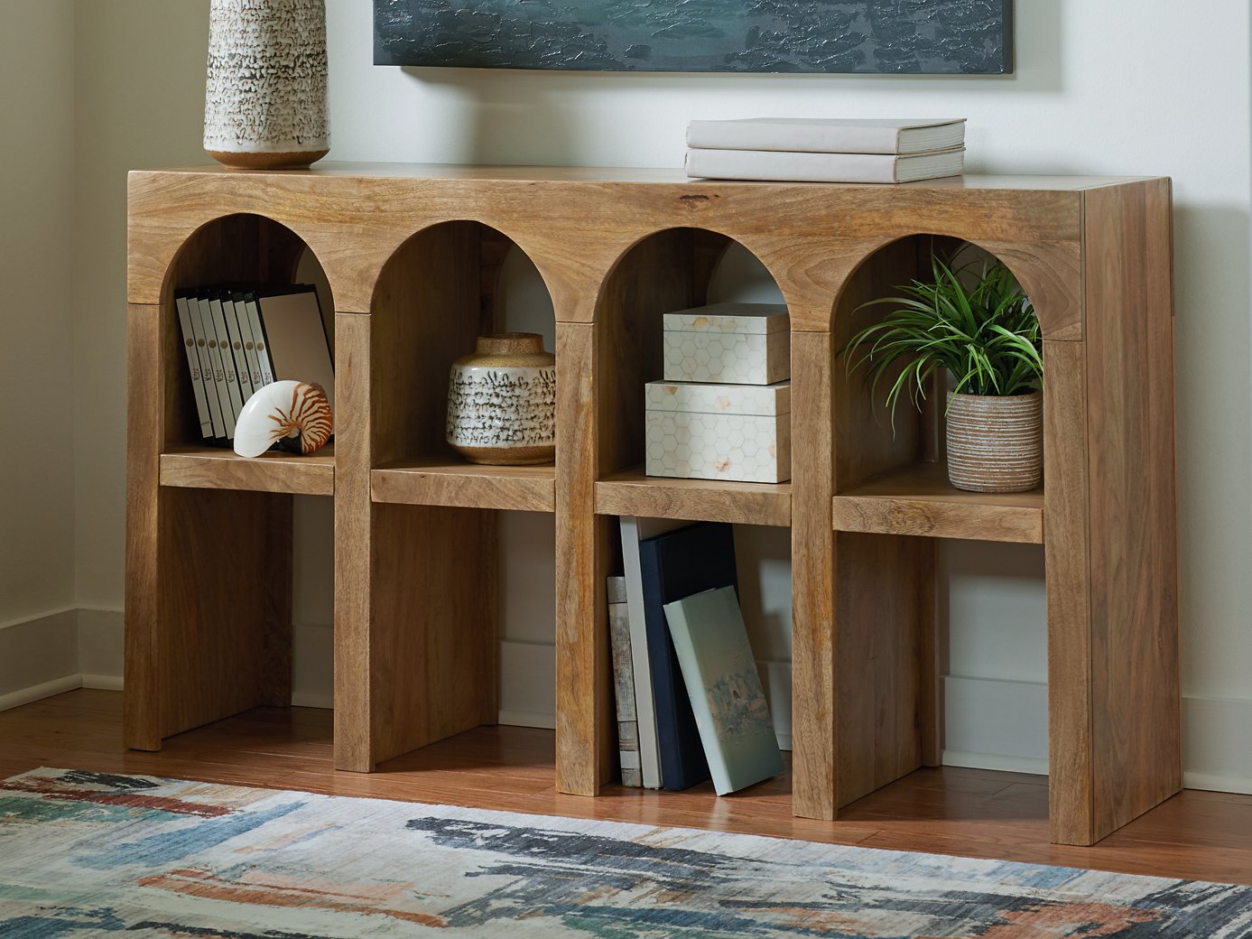 Luzmanacy Console Sofa Table - Ideal Furniture (Fresno,CA)