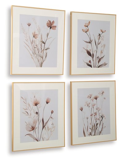 Chettings Wall Art (Set of 4) - Ideal Furniture (Fresno,CA)