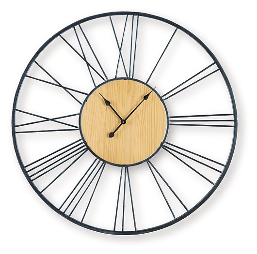 Brockett Wall Clock - Ideal Furniture (Fresno,CA)