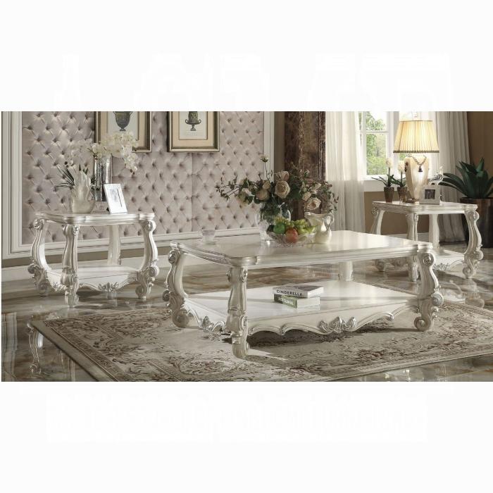 Versailles Bone White Coffee Table - Ideal Furniture (Fresno,CA)