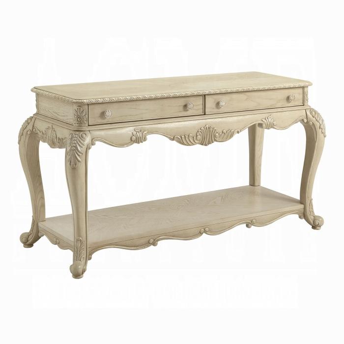 Ragenardus Antique White Sofa Table - Ideal Furniture (Fresno,CA)