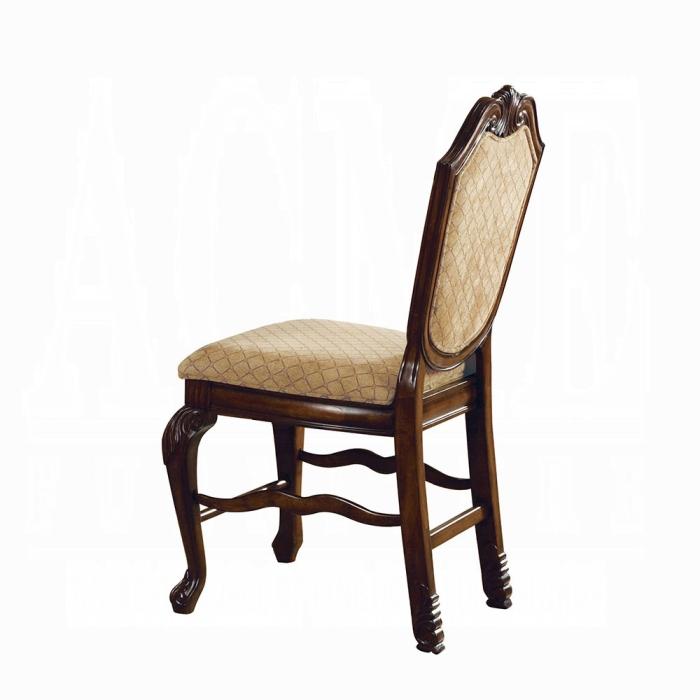 Chateau De Ville Fabric & Espresso Counter Height Chair - Ideal Furniture (Fresno,CA)