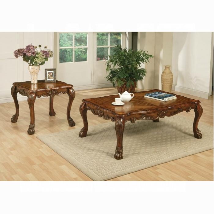 Dresden Cherry Oak Coffee Table - Ideal Furniture (Fresno,CA)