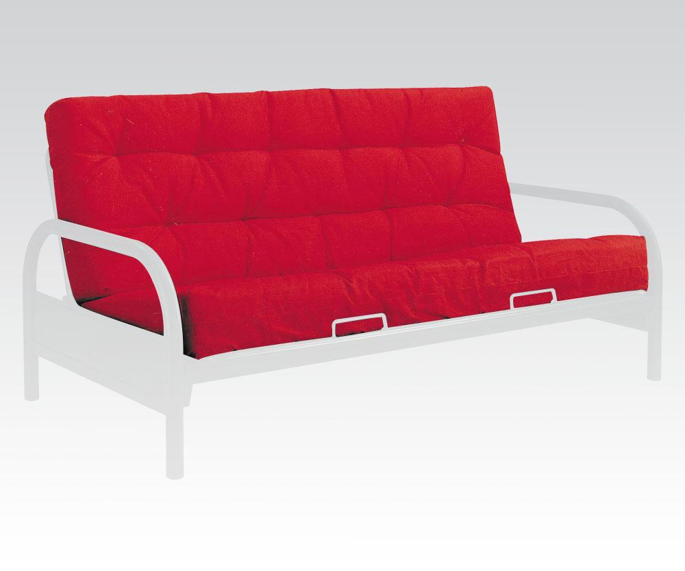 Acme 8" Full Futon Mattress in Red/Black 02812 - Ideal Furniture (Fresno,CA)