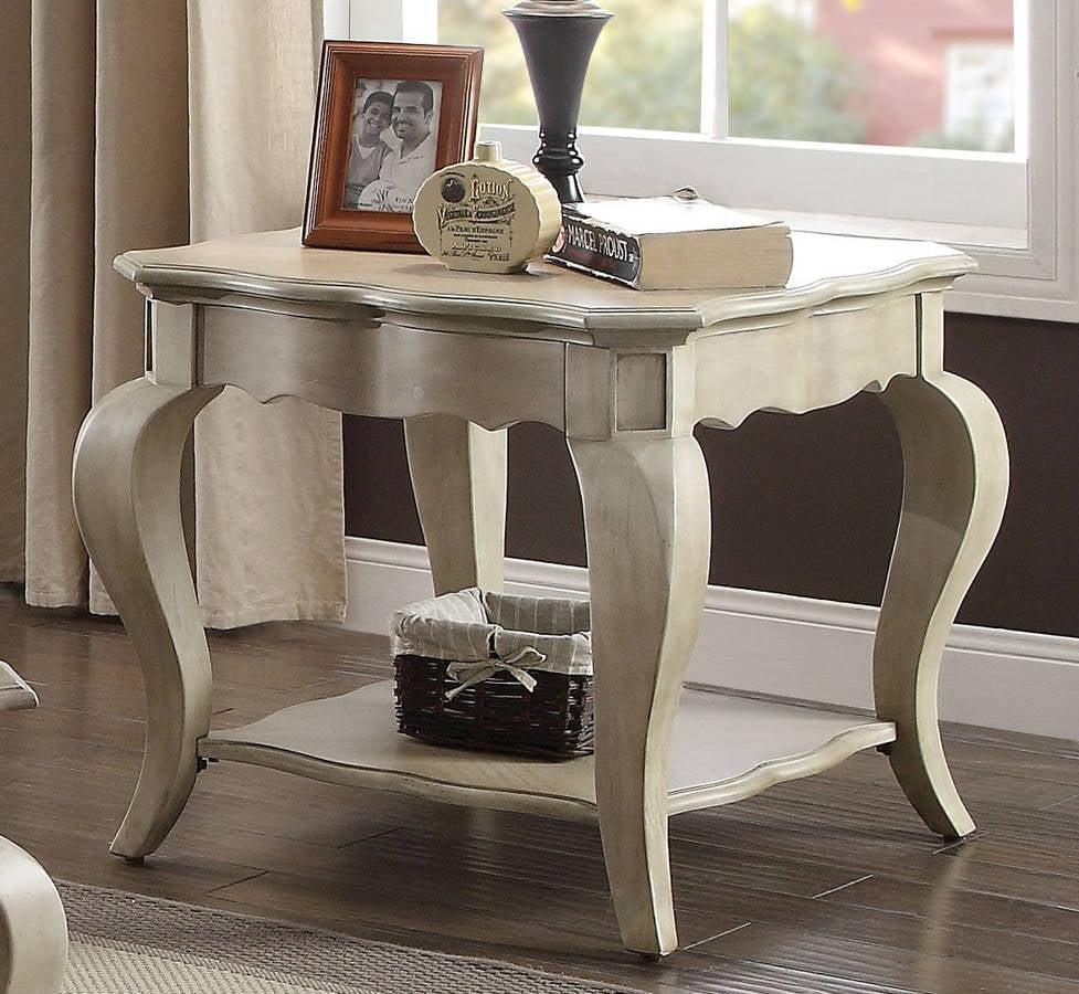 Acme Chelmsford End Table in Antique Taupe 86052 - Ideal Furniture (Fresno,CA)