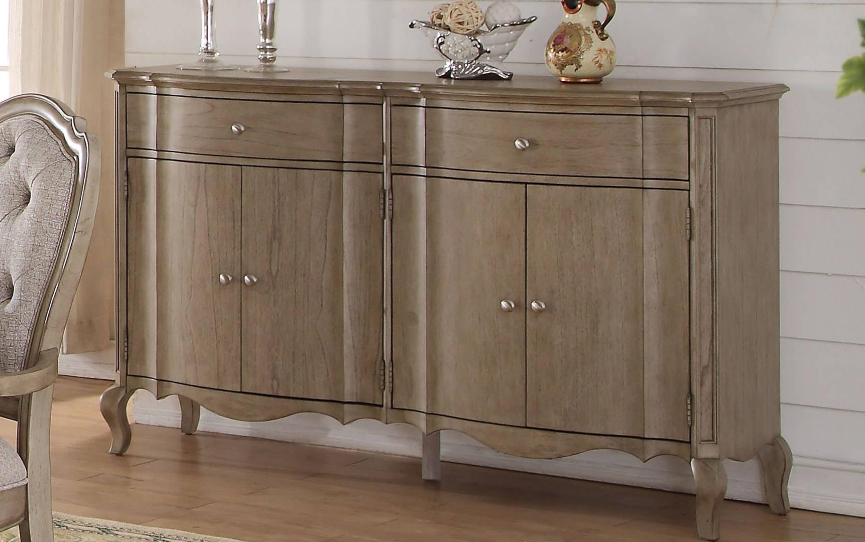 Acme Chelmsford Server in Antique Taupe 66056 - Ideal Furniture (Fresno,CA)