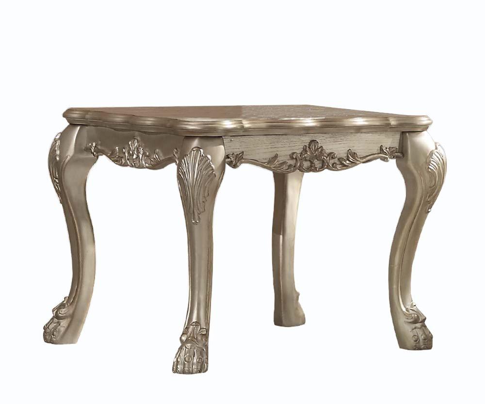 Acme Dresden End Table in Gold Patina 83161 - Ideal Furniture (Fresno,CA)