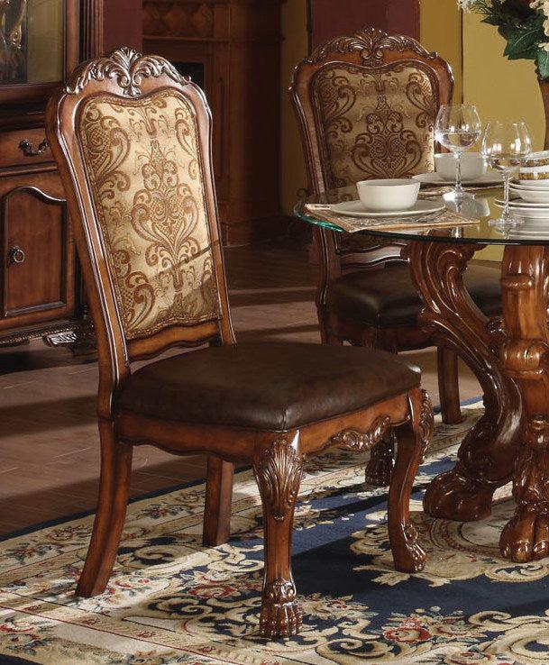 Acme Dresden Side Chairs in Cherry 60012 (Set of 2) - Ideal Furniture (Fresno,CA)