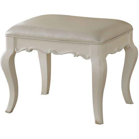 Acme Edalene Vanity Bench in Pearl White 30519 - Ideal Furniture (Fresno,CA)