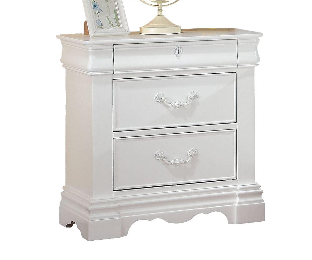 ACME Estrella Youth Nightstand in White 30243 - Ideal Furniture (Fresno,CA)