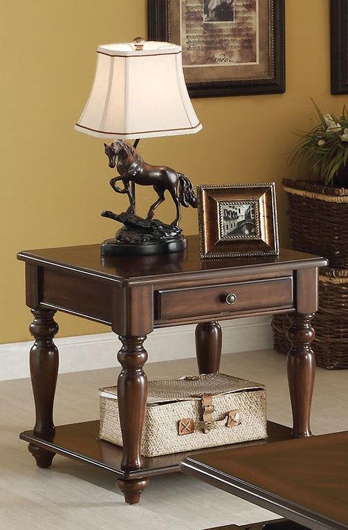 Acme Farrel End Table in Walnut 82746 - Ideal Furniture (Fresno,CA)