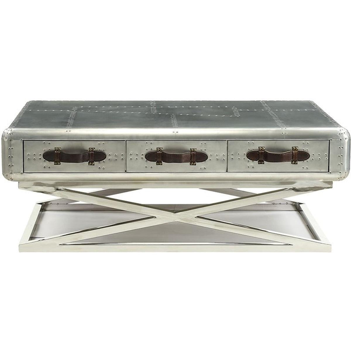 Acme Furniture Brancaster Coffee Table in Aluminum 83555 - Ideal Furniture (Fresno,CA)