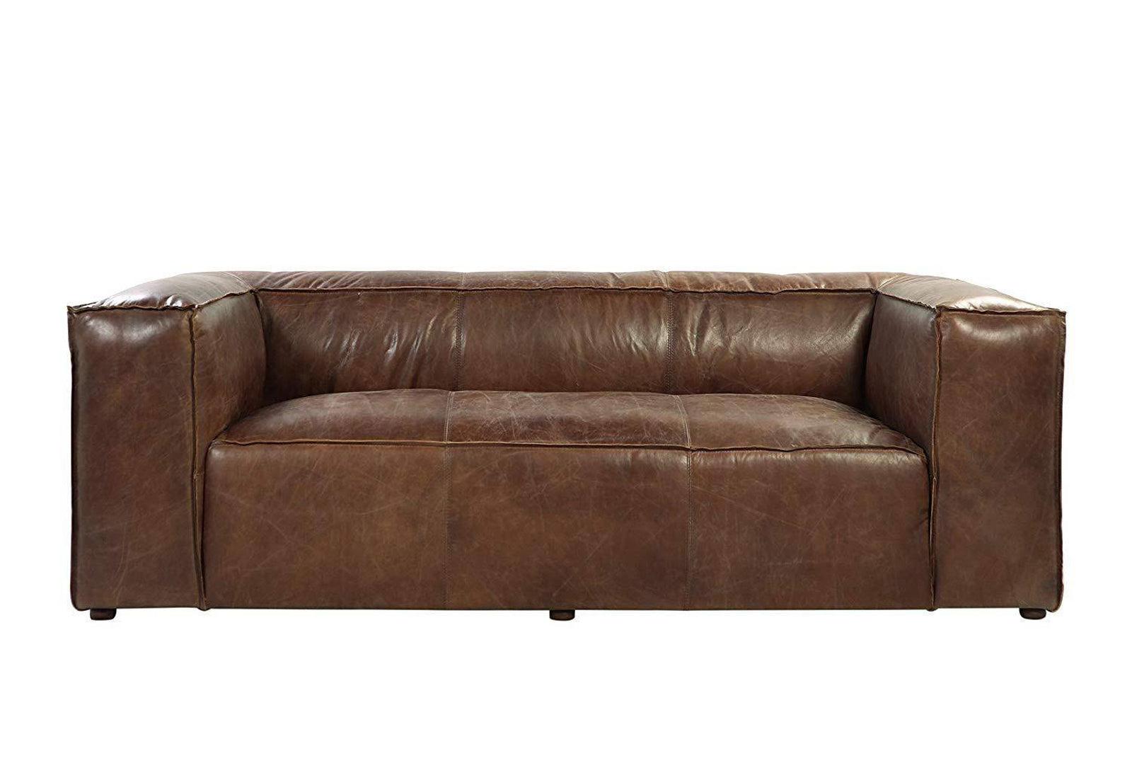 Acme Furniture Brancaster Sofa in Retro Brown 53545 - Ideal Furniture (Fresno,CA)