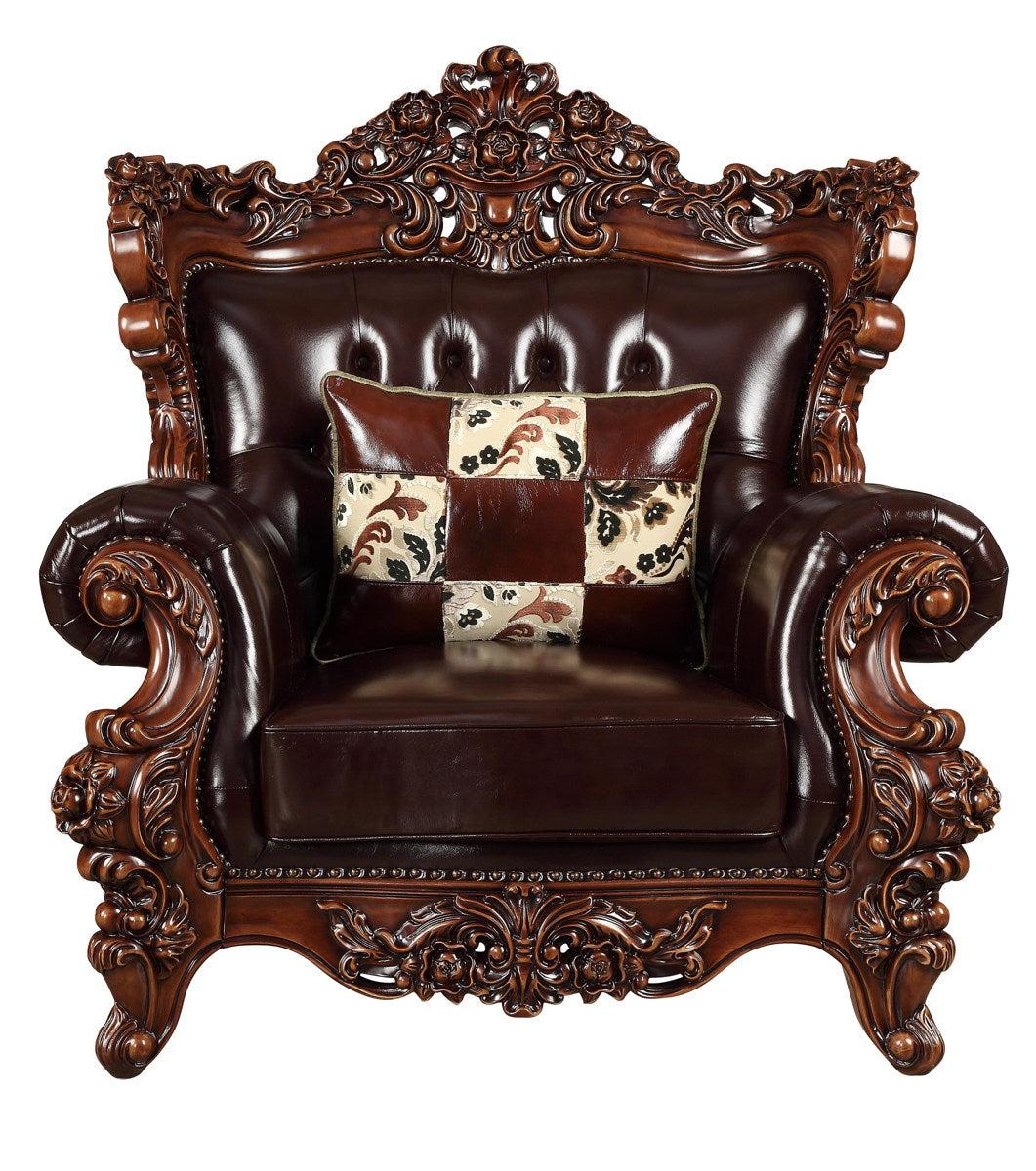 Acme Furniture Forsythia Chair in Espresso 53072 - Ideal Furniture (Fresno,CA)
