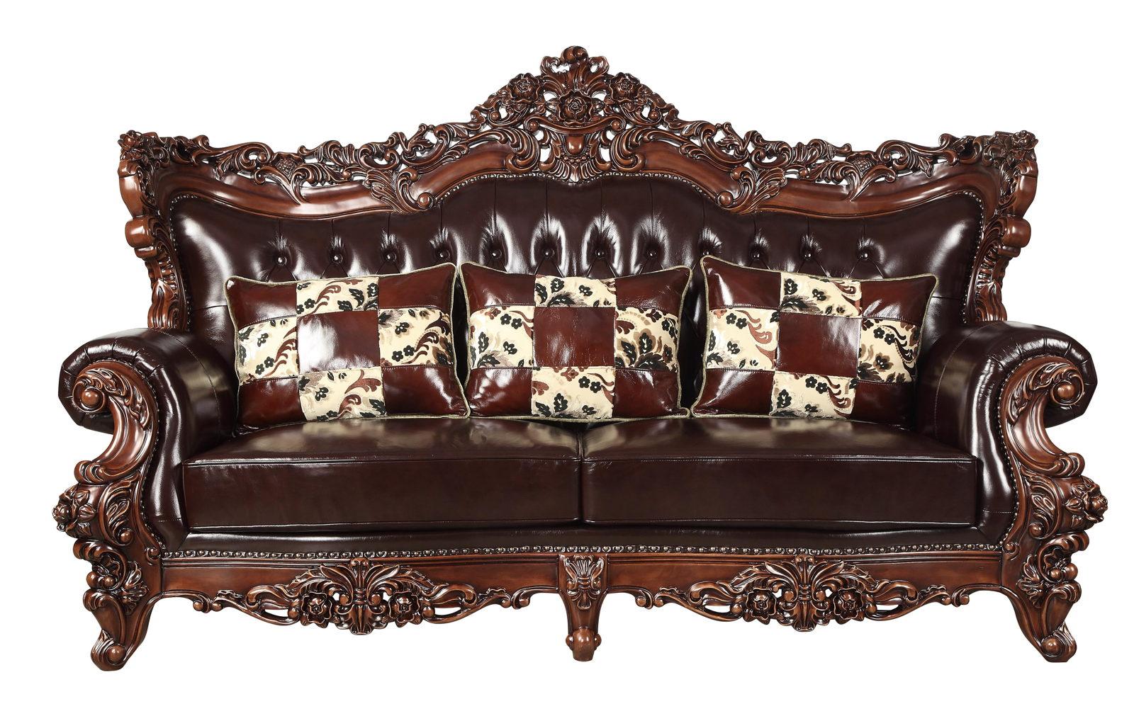 Acme Furniture Forsythia Sofa in Espresso 53070 - Ideal Furniture (Fresno,CA)