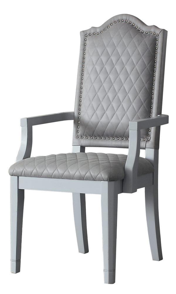 Acme Furniture House Marchese Arm Chair in Pearl Gray (Set of 2) 68863 - Ideal Furniture (Fresno,CA)