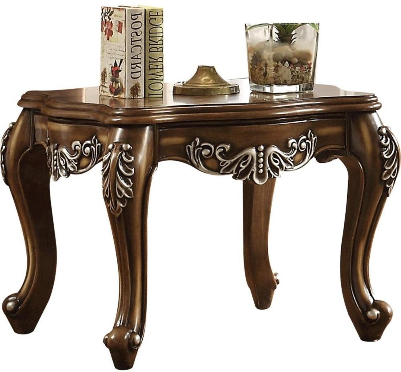 Acme Furniture Latisha End Table in Antique Oak 82117 - Ideal Furniture (Fresno,CA)