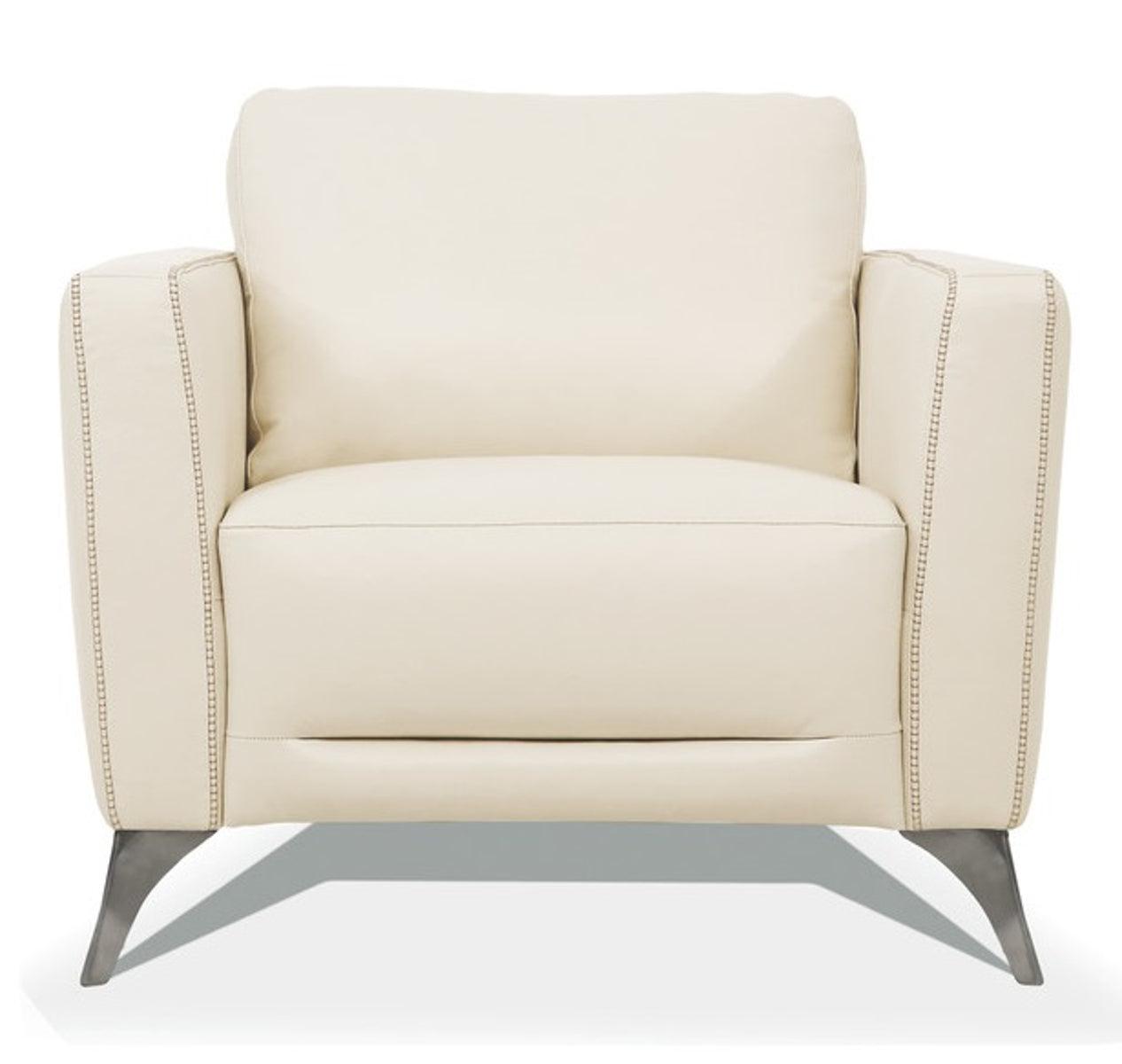 Acme Furniture Malaga Chair in Cream 55007 - Ideal Furniture (Fresno,CA)