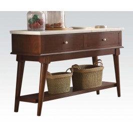 Acme Gasha Server in White/Walnut 72823 - Ideal Furniture (Fresno,CA)