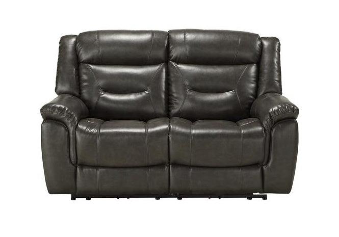 Acme Imogen Power Motion Loveseat in Gray Leather-Aire 54806 - Ideal Furniture (Fresno,CA)