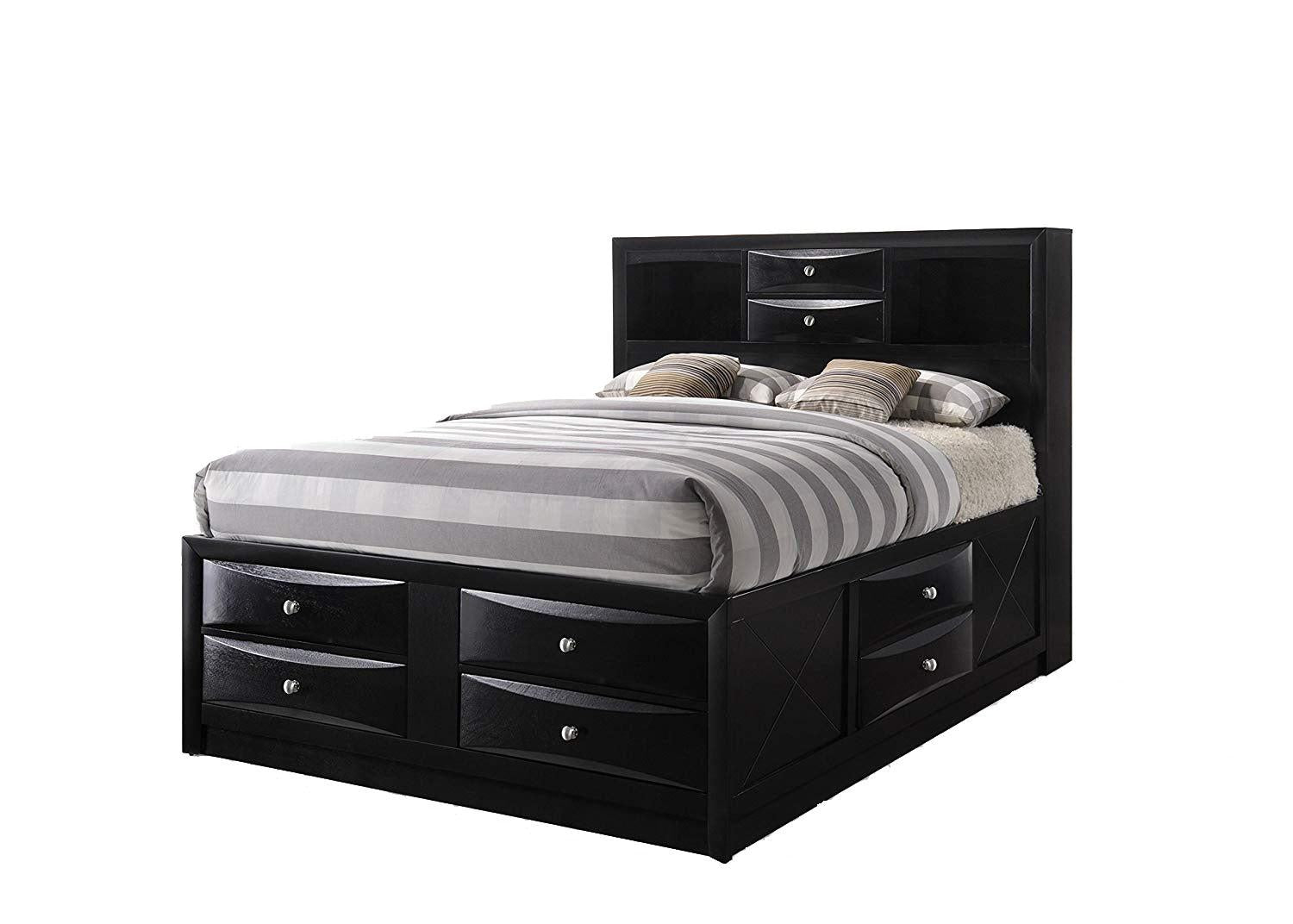 Acme Ireland Full Storage Bed in Black 21620F - Ideal Furniture (Fresno,CA)