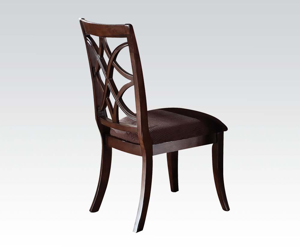 Acme Keenan Dining Side Chairs (Set of 2) in Dark Walnut 60257 - Ideal Furniture (Fresno,CA)