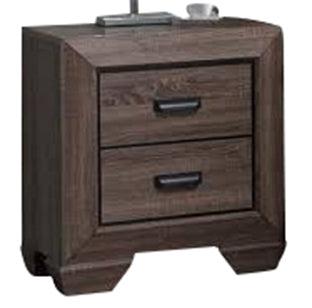 Acme Lyndon Nightstand in Weathered Gray Grain 26023 - Ideal Furniture (Fresno,CA)