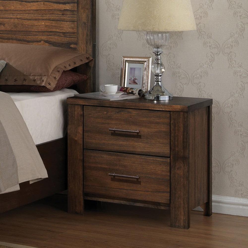 Acme Merrilee 2-Drawer Nightstand in Oak 21683 - Ideal Furniture (Fresno,CA)