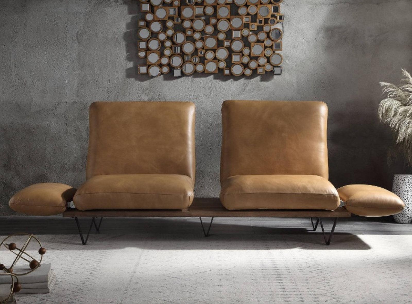 Acme Narech Sofa in Nutmeg 55065 - Ideal Furniture (Fresno,CA)