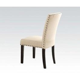 Acme Nolan Side Chair (Set of 2) in Linen/Weathered Black 72852 - Ideal Furniture (Fresno,CA)