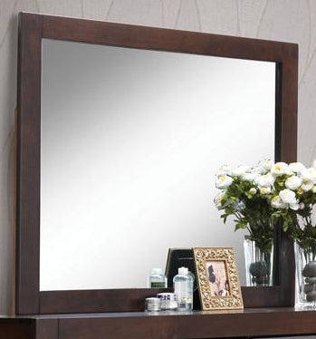 Acme Oberreit Mirror in Walnut 25794 - Ideal Furniture (Fresno,CA)