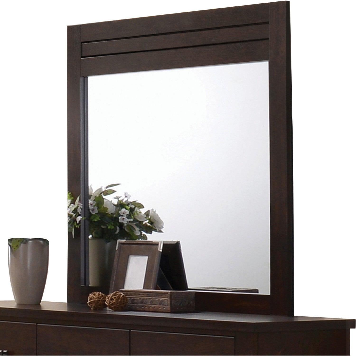 Acme Panang Mirror in Mahogany 23374 - Ideal Furniture (Fresno,CA)