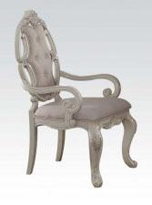 Acme Ragenardus Arm Chair in Antique White (Set of 2) 61283 - Ideal Furniture (Fresno,CA)