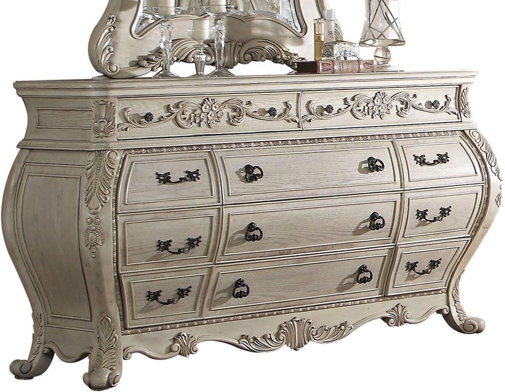 Acme Ragenardus Dresser in Antique White 27015 - Ideal Furniture (Fresno,CA)