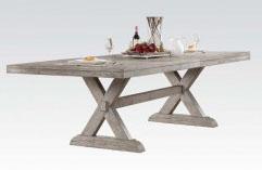 Acme Rocky Rectangular Dining Table in Gray Oak 72860 - Ideal Furniture (Fresno,CA)
