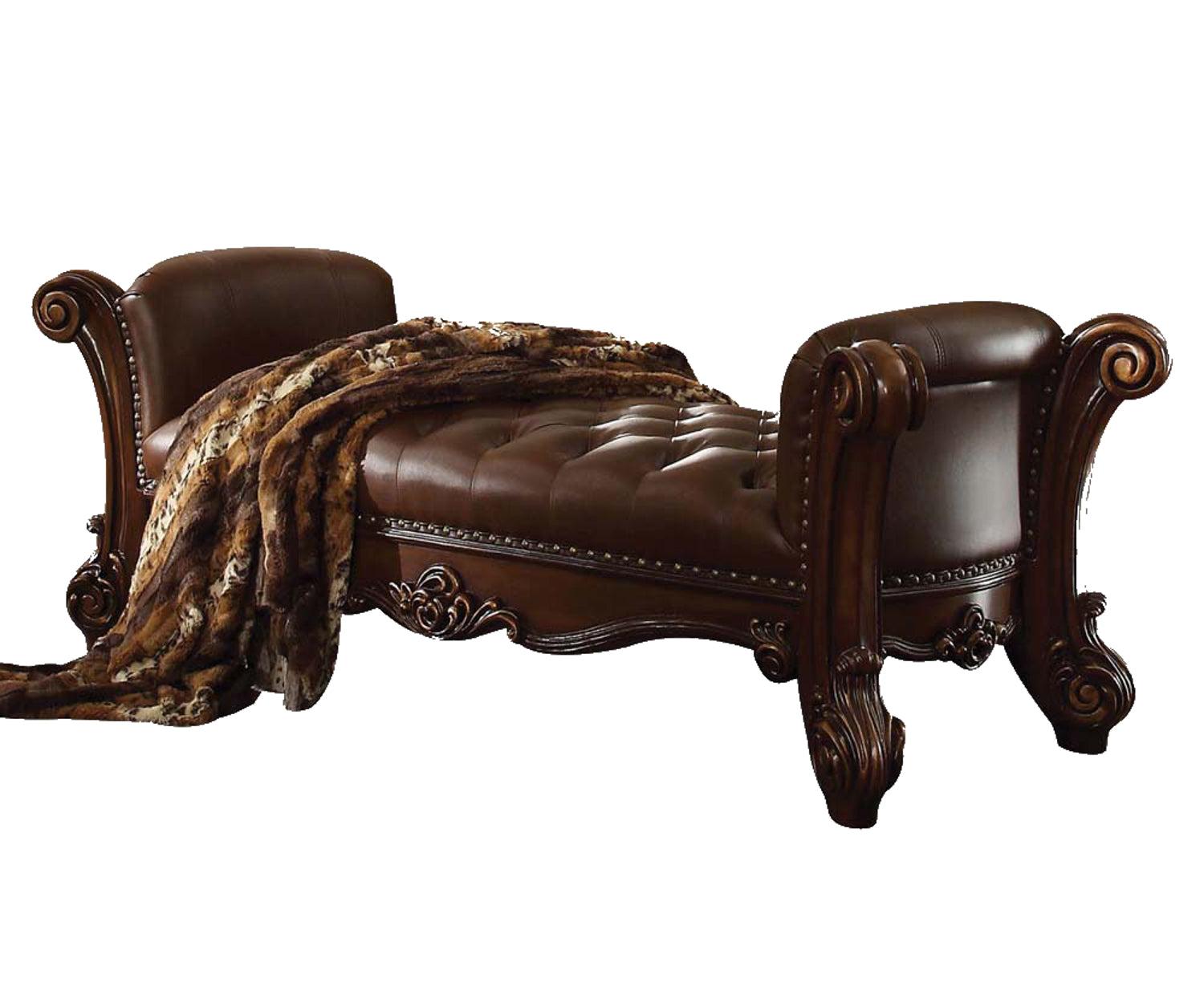 Acme Vendome Bench in Cherry 96490 - Ideal Furniture (Fresno,CA)