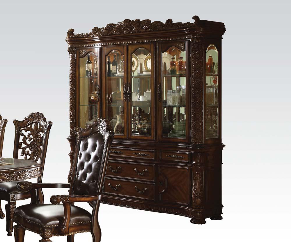 Acme Vendome Cherry Finish Buffet and Hutch 60006 - Ideal Furniture (Fresno,CA)