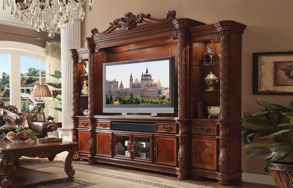 Acme Vendome Entertainment Center in Cherry 91315 - Ideal Furniture (Fresno,CA)