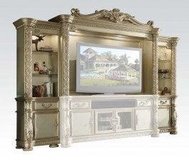 Acme Vendome Entertainment Center in Gold Patina 91310 - Ideal Furniture (Fresno,CA)