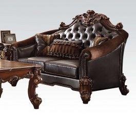 Acme Vendome Loveseat in Cherry 53131 - Ideal Furniture (Fresno,CA)