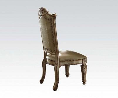 Acme Vendome Side Chair (Set of 2) in Gold Patina 63003 - Ideal Furniture (Fresno,CA)