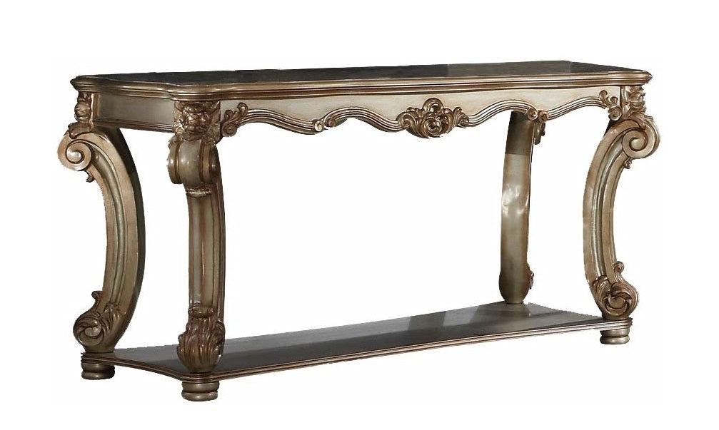 Acme Vendome Sofa Table in Gold Patina 83002 - Ideal Furniture (Fresno,CA)