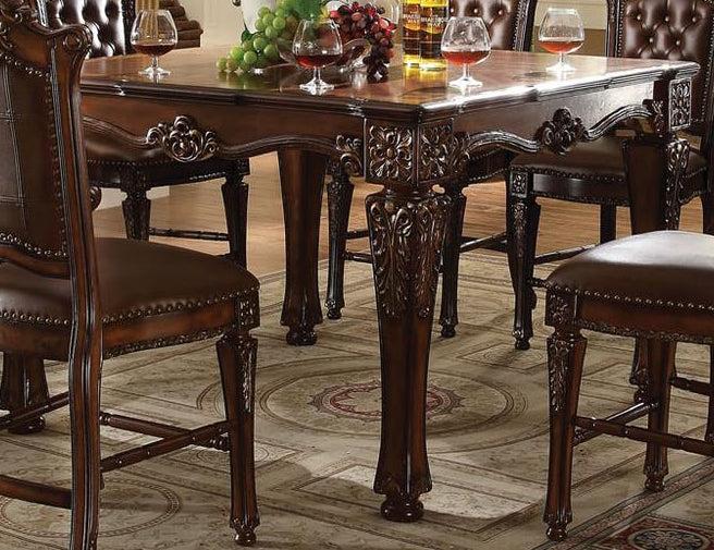 Acme Vendome Square Counter Height Table in Cherry 62025 CLOSEOUT - Ideal Furniture (Fresno,CA)