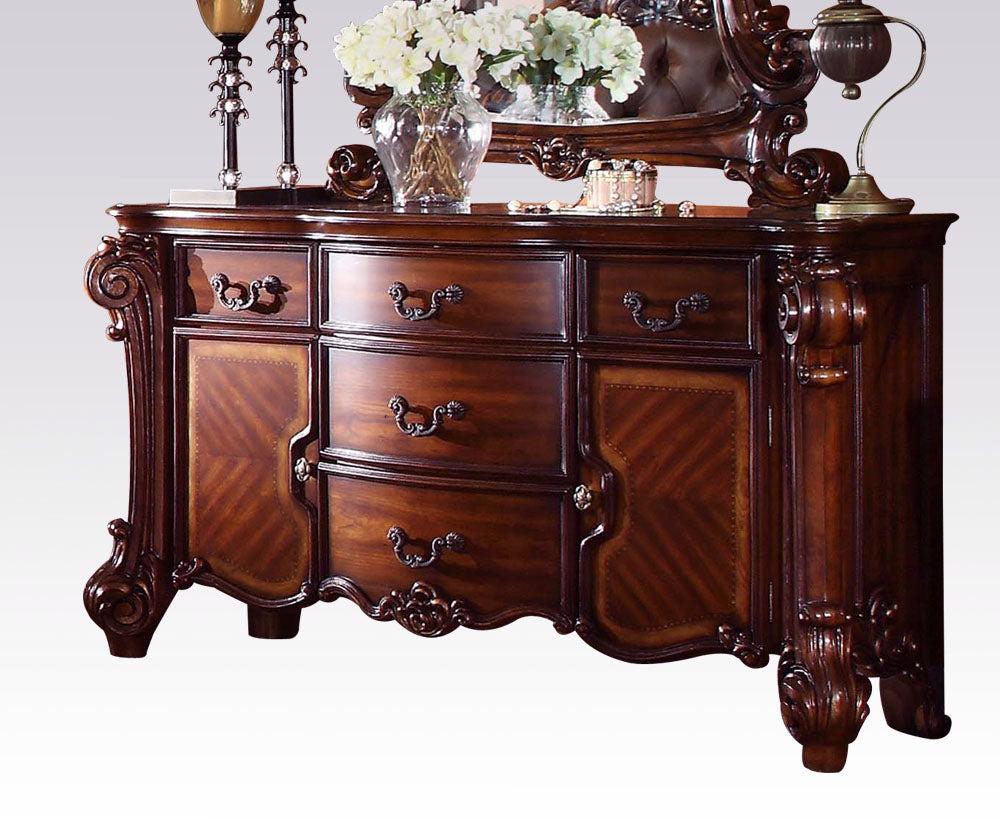 Acme Vendome Traditional Dresser/Server with Four Drawers and Two Doors in Cherry 22005 - Ideal Furniture (Fresno,CA)