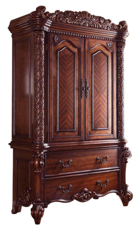 Acme Vendome Traditional TV Armoire in Cherry 22007 - Ideal Furniture (Fresno,CA)